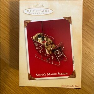 Hallmark Santa's Magic Sleigh Ornament Box -